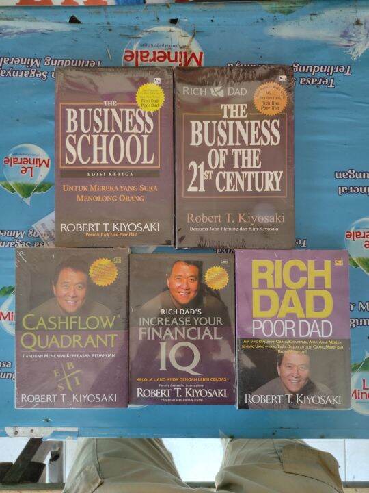 Paket 5 Buku Robert T Kiyosaki Rich Dad Poor Dad The Cashflow