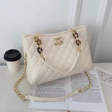 Chanel 2023 Limited Edition White Quilted Caviar Leather Large Tote Bag |  Mightychic
