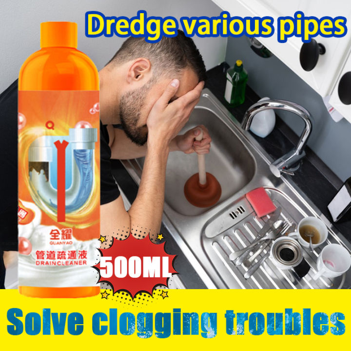 💦500ML💦 PP Sink and drain cleaner Sink clogged remover Drainage pipe