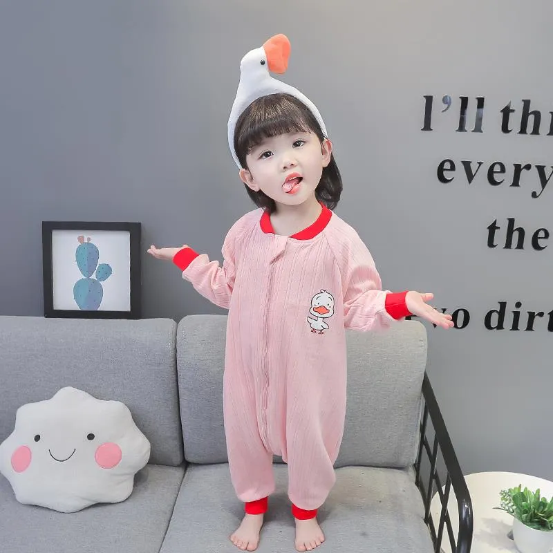 2023dh Children s One Piece Pajamas Spring and Autumn Thin Baby