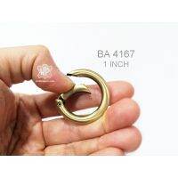 BA 4167 อุปกรณ์ อะไหล่กระเป๋า ตะขอกลม ห่วงสปริง กลม ขนาด1นิ้ว 2ชิ้น Gate Spring O-Ring 2 pieces