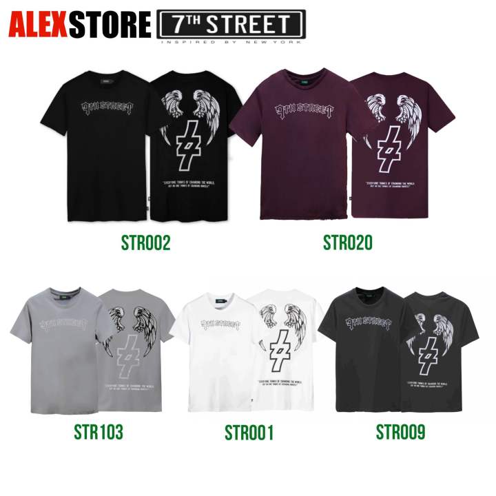 เสื้อยืด-7th-street-ของแท้-รุ่น-str-t-shirt-cotton100