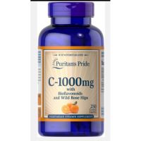 พร้อมส่ง Vitamin C-1000 mg with Bioflavonoids and Rose Hips250 เม็ด Puritans Pride