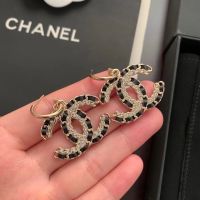 ต่างหูแบรนด์chanel สไตล์หรูหราไฮโซ ขนาดใหญ่ 4.5*5cm พร้อมส่งจากไทย เครื่องประดับแฟชั่น จัดส่งทุกวัน