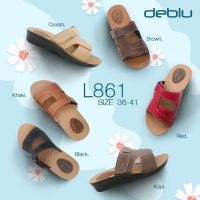 รองเท้าแตะ เพื่อสุขภาพ หญิง แบบสวม Deblu เดอบลู รุ่น L861 นุ่มนิ่ม น้ำหนักเบา ของแท้ 100%