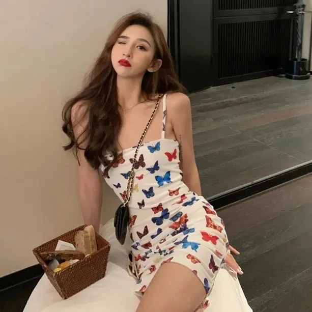 VeryCoolGirl ขายส่ง🌟 2022 เดรสสายเดี่ยวสายเดี่ยวพิมพ์ลายผีเสื้อสำหรับผู้หญิงฤดูร้อนใหม่กระโปรงเอวไม่มีสายหนังย้อนยุค – No Brand – 3351544718_TH-12433805785 >>> 🇹🇭 Top1Thailand 🛒 >>> lazada.co.th 🇹🇭 🇹🇭 🇹🇭🛒🛍🛒