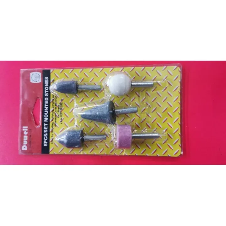 Duwell impact grinding mounted stones set (5pcs) Lazada PH