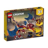 ตัวต่อเลโก้ไดโนเสาร์ Lego three-in-one series of fire-breathing dragon 31102 building blocks toy 6 years old