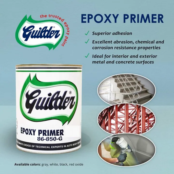 GUILDER Epoxy Primer Red Oxide with catalyst (1 liter) Lazada PH
