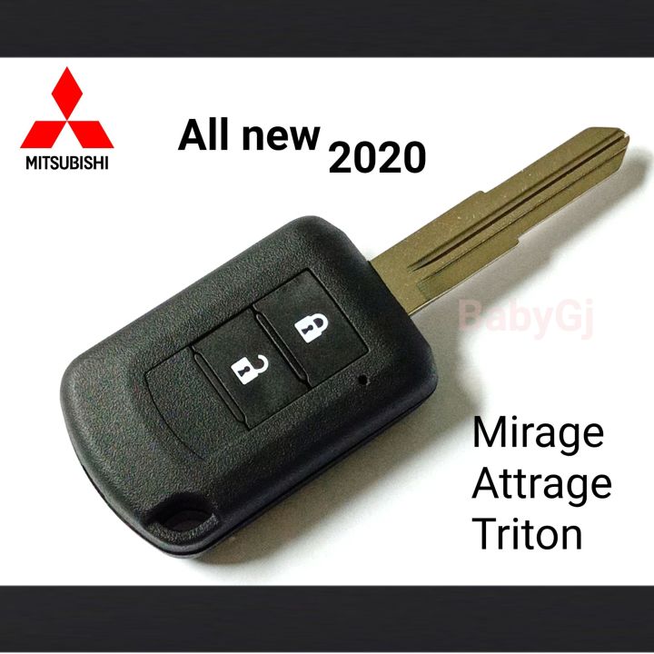 กรอบกุญแจรถยนต์-มิตซูบิชิ-มิราจ-แอคทราจ-ไทรทัน-mitsubishi-mirage-attrage-triton-2020-2ปุ่ม-3ปุ่ม