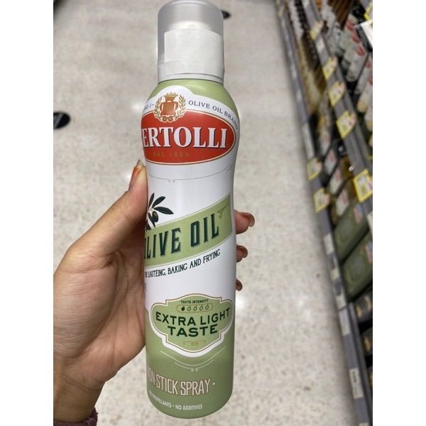 bertolly-extra-light-olive-oil-spray-145-ml-น้ำมันมะกอกผ่านกรรมวิธี-ตราเบอร์ทอลลี่