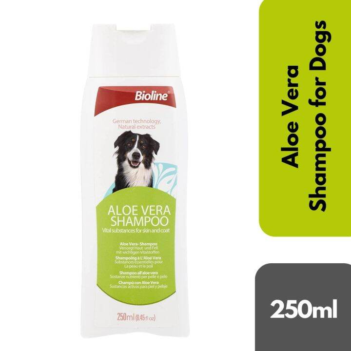 Bioline Aloe Vera Shampoo for Dogs 250ml Dog Aloevera Shampoo for