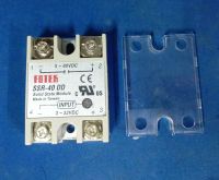 (มีฝาครอบ) SSR-40DD Solid State Relay Module SinglePhase DC 3-32โวลต์ DC 5-200VDC โซลิดเสตทรีเลย์ คุณภาพสูงพร้อมฝาครอบ