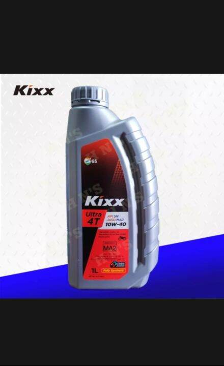 KIXX Ultra 4T Motorcycle 10w-40 1 Liter(1L) FULLY SYNTHETIC Jaso MA2 ...