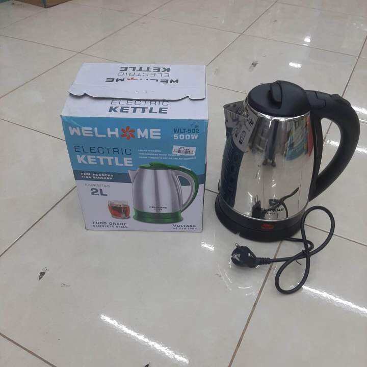 Welhome Teko Kettle Listrik Stainless Pemanas Air L Wlt Lazada Indonesia