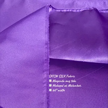 Satin silk fabric 60width per yard/inches