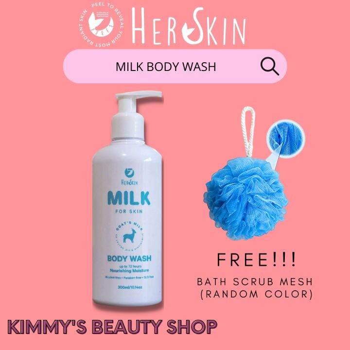 Her Skin Milk Body Wash with FREEBIE | Lazada PH