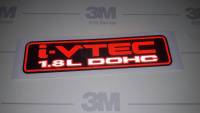 สติ๊กเกอร์ i-VTEC DOHC มี2แบบ(ความยาว20×5ซม.)สะท้อนแสง 3M