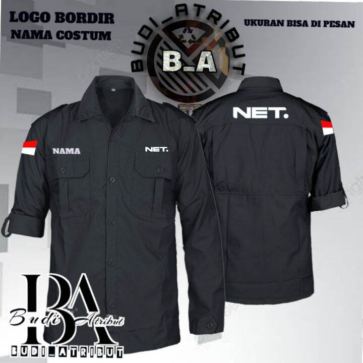 baju kemeja NET TV kemeja NET Tv | Lazada Indonesia