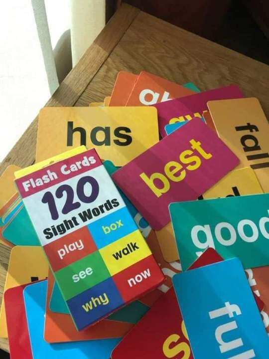 FLASHCARD 120 SIGHT WORDS Lazada