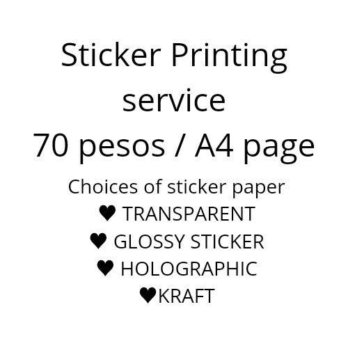 Sticker Printing Service Lazada PH
