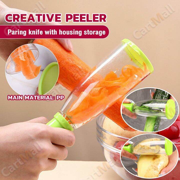 Vegetable Peeler with Garbage Box Fruit Peeling Grater Paring