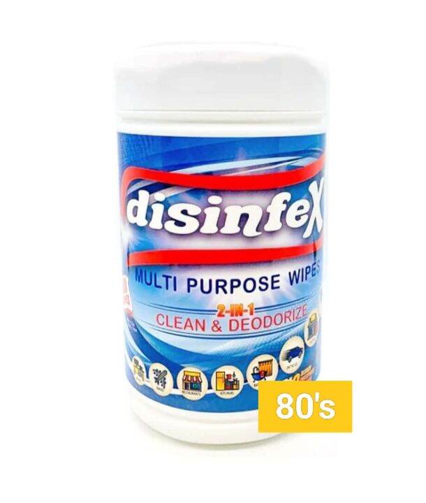 Disinfex Multi Purpose 2in1 Cleaning Wipes 80s Lazada PH