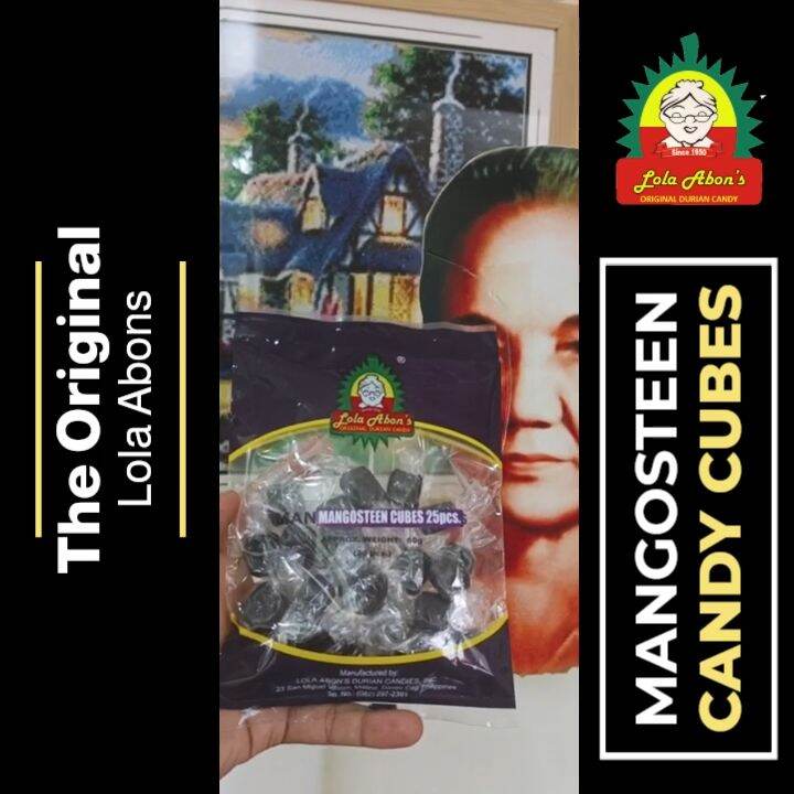 The Original Lola Abons Davao Special Mangosteen Candy Cubes 25pcs per Pack Lazada PH