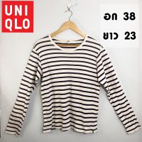 เสื้อผ้าแบรนด์ดัง มือสอง สภาพดี แบรนด์UNIQLO เสื้อแขนยาว