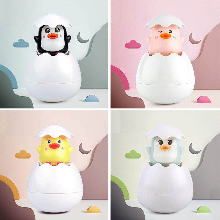 Baby Bath Toys, Easter Egg Sprinkler Bath Wet Toy, Hidden Duck Dinosaurs Penguin Squirt Egg