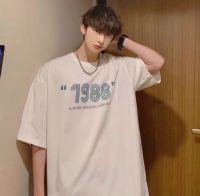 VONEส่งไวจากไทย เสื้อยืดแขนสั้น Oversize COTTON 100%1988 ใส่ได้ทุกฤดู  เสื้อยืด ทรงหลวม S113