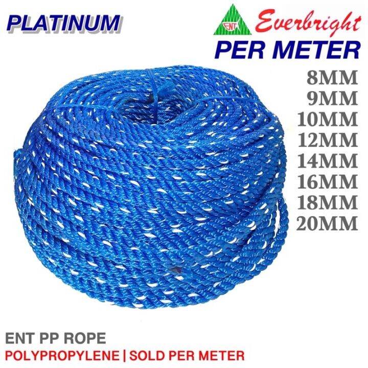 Per Mtr 7MM20MM ENT Skyline Polypropylene PP Rope Twine Lubid