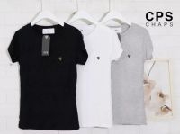 ?เสื้อยืด คอกลมสอย CPS ผ้าเรย่อน ทรงสวยใส่สบาย อก 32-38 ยาว 22 มี 3 สี ดำ ขาว เทา