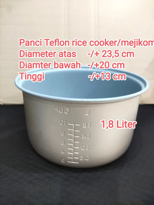 Panci Teflon rice cooker/mejikom 1,8 Liter. Cosmos Dll, bisa semua merk