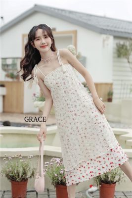 เดรสสายเดี่ยวดีไซส์สวยมากป้ายGRACE