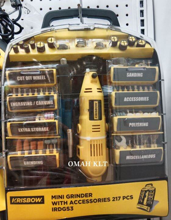 KRISBOW mini grinder set 217pcs ORIGINAL KRISBOW Lazada Indonesia