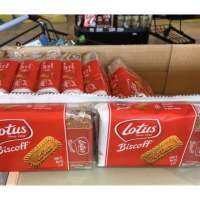 ขนม นำเข้า 1แถม1?ของแท้ Lotus Biscoff ไซต์จัมโบ้ แบบแยกห่อ 16Pcs  ทานคู่ เค้ก กาแฟสด ชูรส อย่างดี ของแท้ ขนม คุกกี้ โลตัส บิสกิต คาราเมล แยก ห่อ พลาสติก