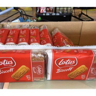 ขนม นำเข้า 1แถม1🔥ของแท้ Lotus Biscoff ไซต์จัมโบ้ แบบแยกห่อ 16Pcs  ทานคู่ เค้ก กาแฟสด ชูรส อย่างดี ของแท้ ขนม คุกกี้ โลตัส บิสกิต คาราเมล แยก ห่อ พลาสติก
