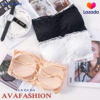 AVAFASHION?บราเกาะอกลูกไม้ หลังไขว้ ฟรีไชร์ มีฟองน้ำจ้า