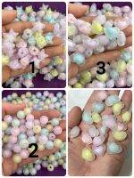 ลูกปัดDIYสร้อยข้อมือคละสีหวานขนาด12มิลอย่างดี สีสวย(หนัก30กรัม)