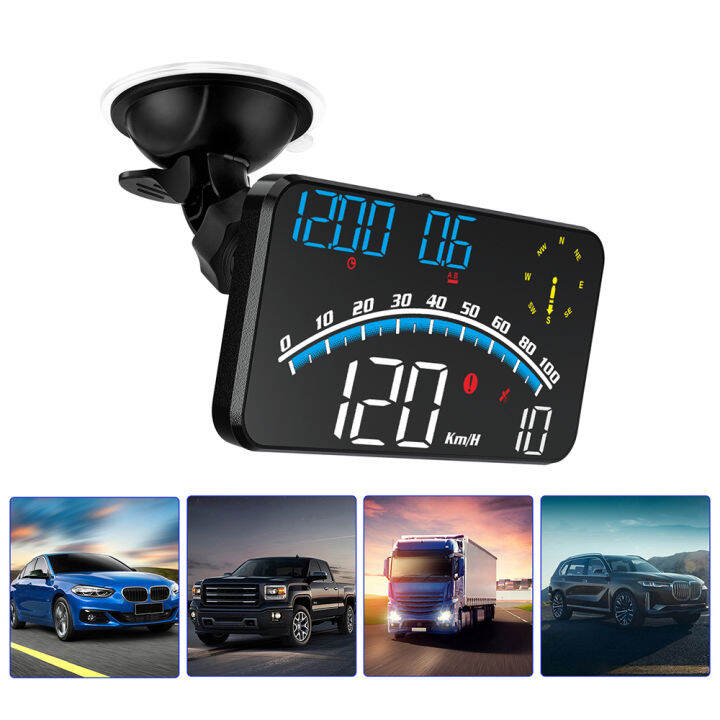2023 Digital GPS Speedometer, Universal Car HUD Head Up Display with