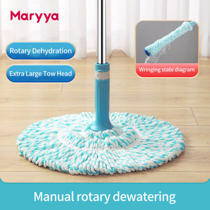 Maryya Lightweight Hand Dehydrating Mop No Dirty Hand Cleaning Mops