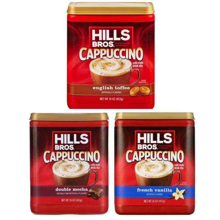 Hills Bros Cappuccino 16oz Café Style Drink Mix Lazada Ph