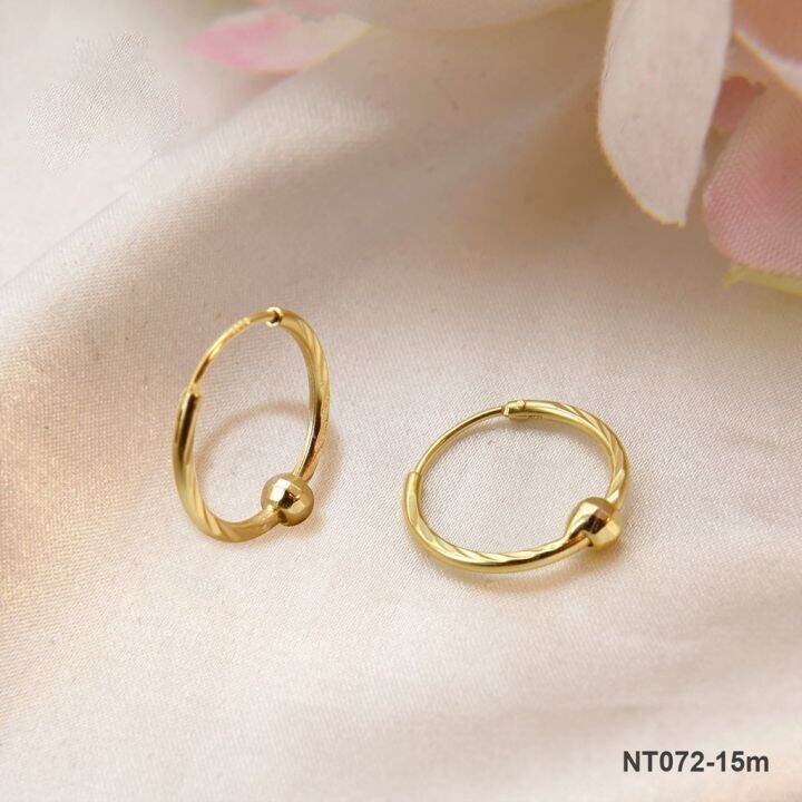 10k Gold hoop Earing NT084 | Lazada PH