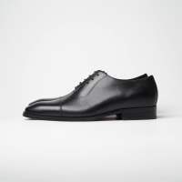 Julietta Oxford Captoe Shoe Black (Square Toe)