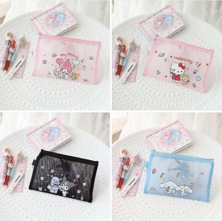 Pencil case organizer Hello! kitty My melody Cinnamoroll Kuromi | Lazada PH