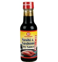 คิคโคแมน ซอสถั่วเหลืองสำหรับจิ้มซูชิและซาซิมิ Kikkoman Sushi &amp; Sasimi Soy Sauce 150ml