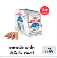 ?ยกกล่อง 85 กรัมx12 ซอง? Royal Canin Indoor 7+ โรยัล คานิน อาหารเปียกแมวสูงวัย เลี้ยงในบ้านและทำหมัน อายุ 7 ปีขึ้นไป