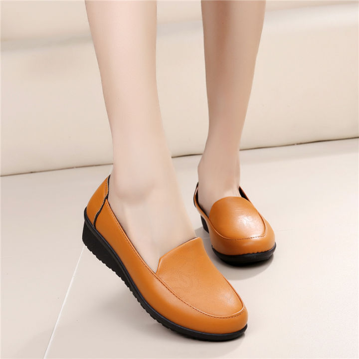 KFC Chef Women's Shoes for Work Crude Wedge Shallow Mouth Four Seasons ...