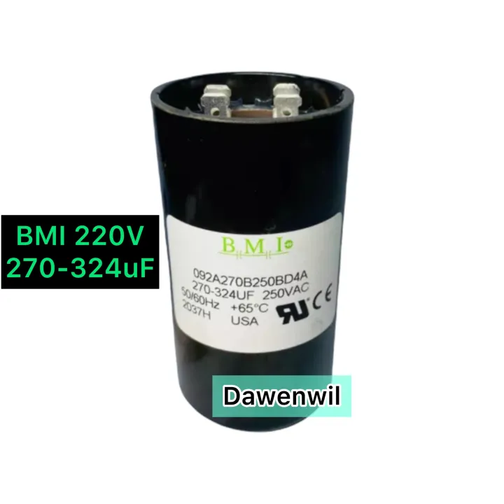 BMI 270-324uF 250V Starting Capacitor Made In USA | DAWENWIL | Lazada PH